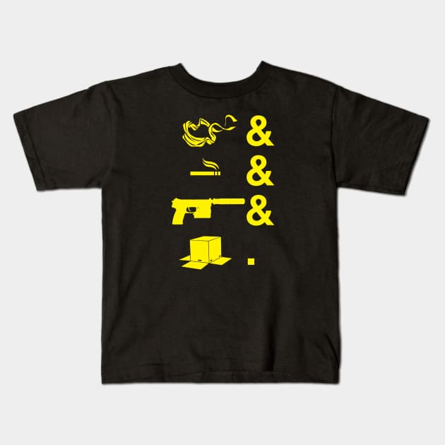 Solid Tribute - yellow Kids T-Shirt by CCDesign